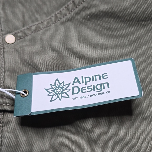 1353 NWT Alpine Design Men's Utility Pant Vintage Olive 42x30 - Picture 6 of 8